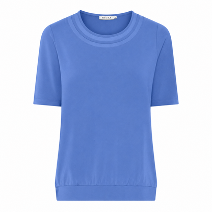 Viscose T-shirt with Sheer Panel
