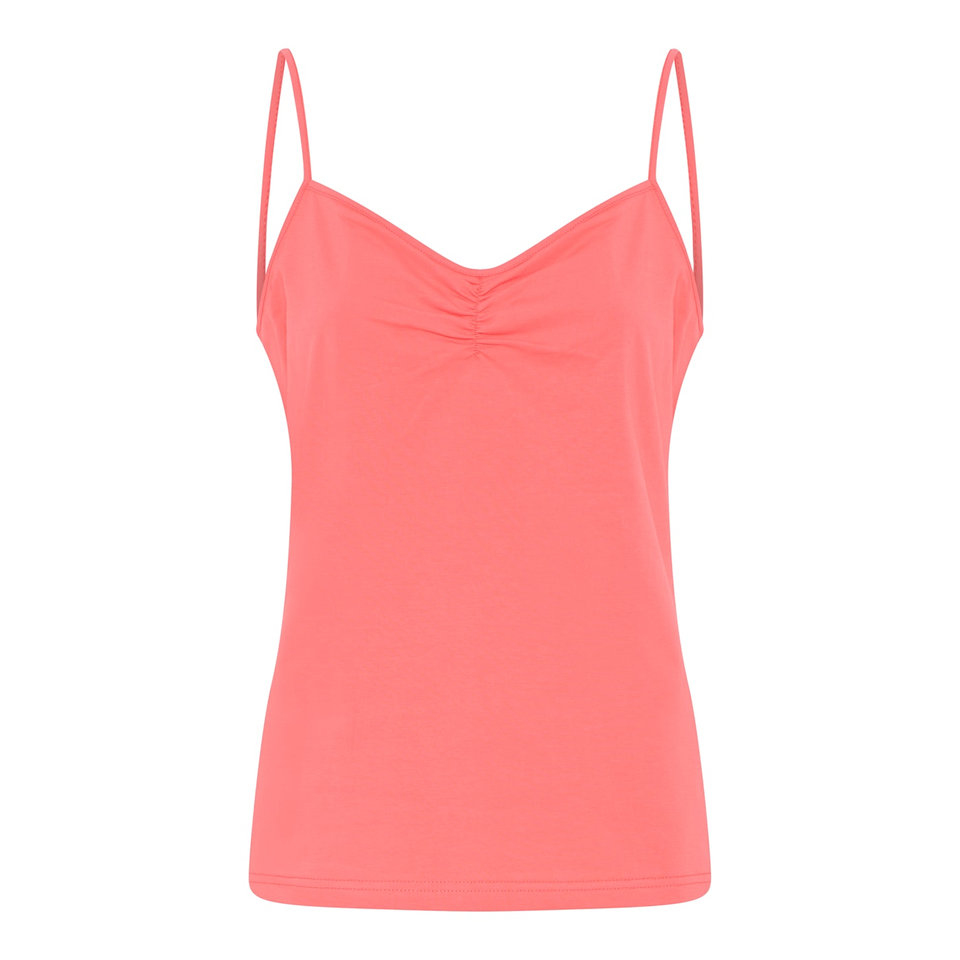 Ruched Cotton Cami Top