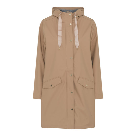 Waterproof Rain Coat, Taupe