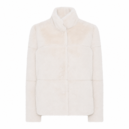 Faux Fur High Neck Jacket