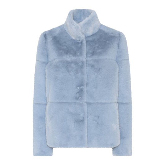 Faux Fur High Neck Jacket