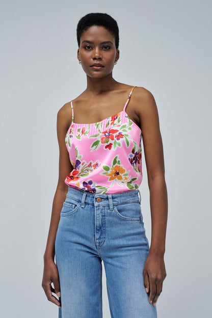 Top with Floral Pattern