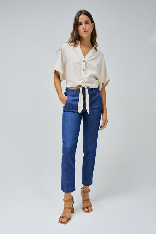 Secret Push In Slim Cropped Chinos