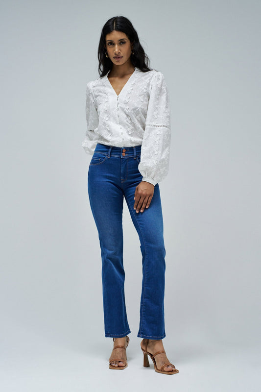 Secret Push in Bootcut Jeans, Blue