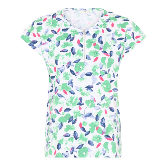 Basic Soft Floral Print T-Shirt