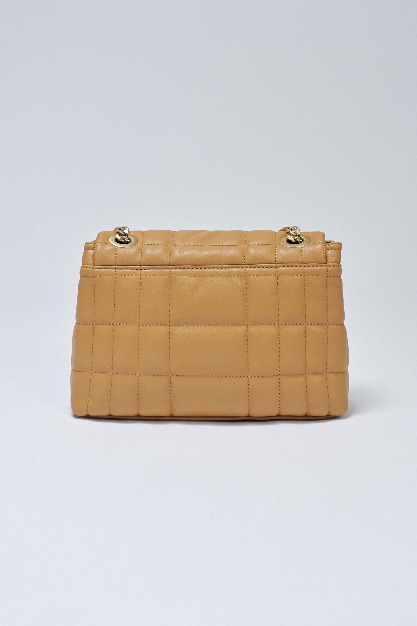 Quilted Faux Leather Shoulder Bag