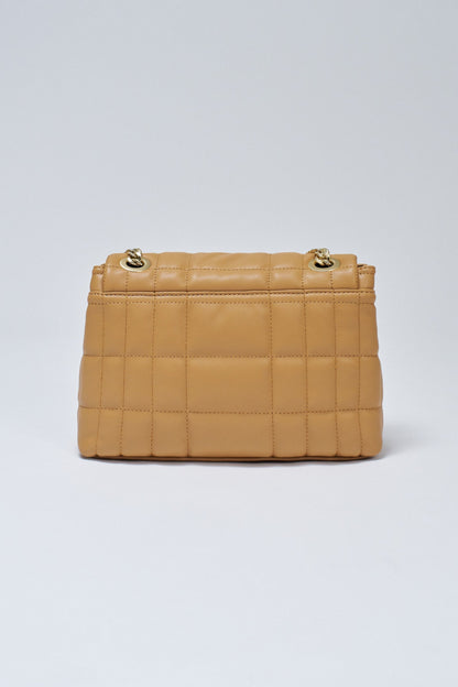 Quilted Faux Leather Shoulder Bag