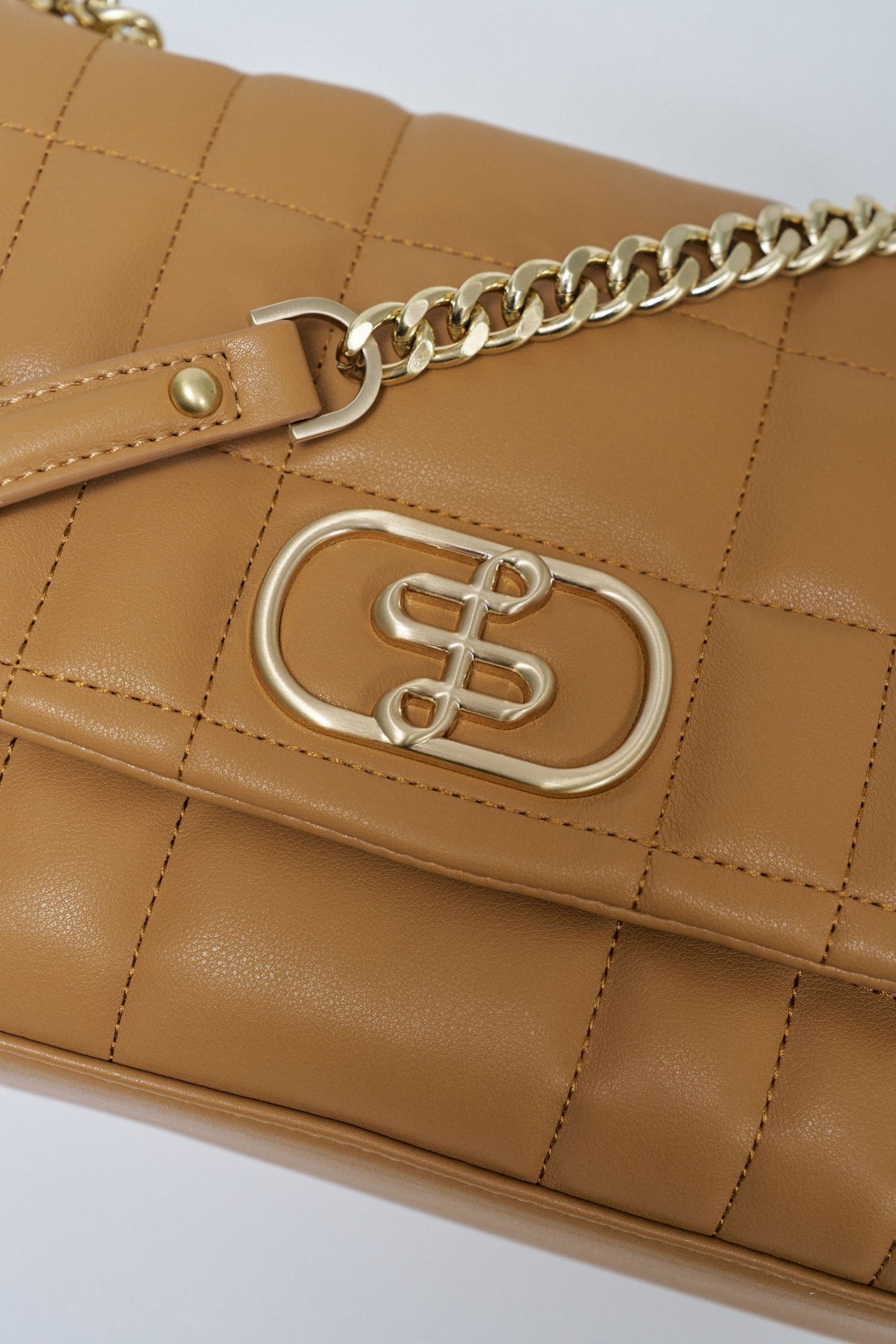 Quilted Faux Leather Shoulder Bag