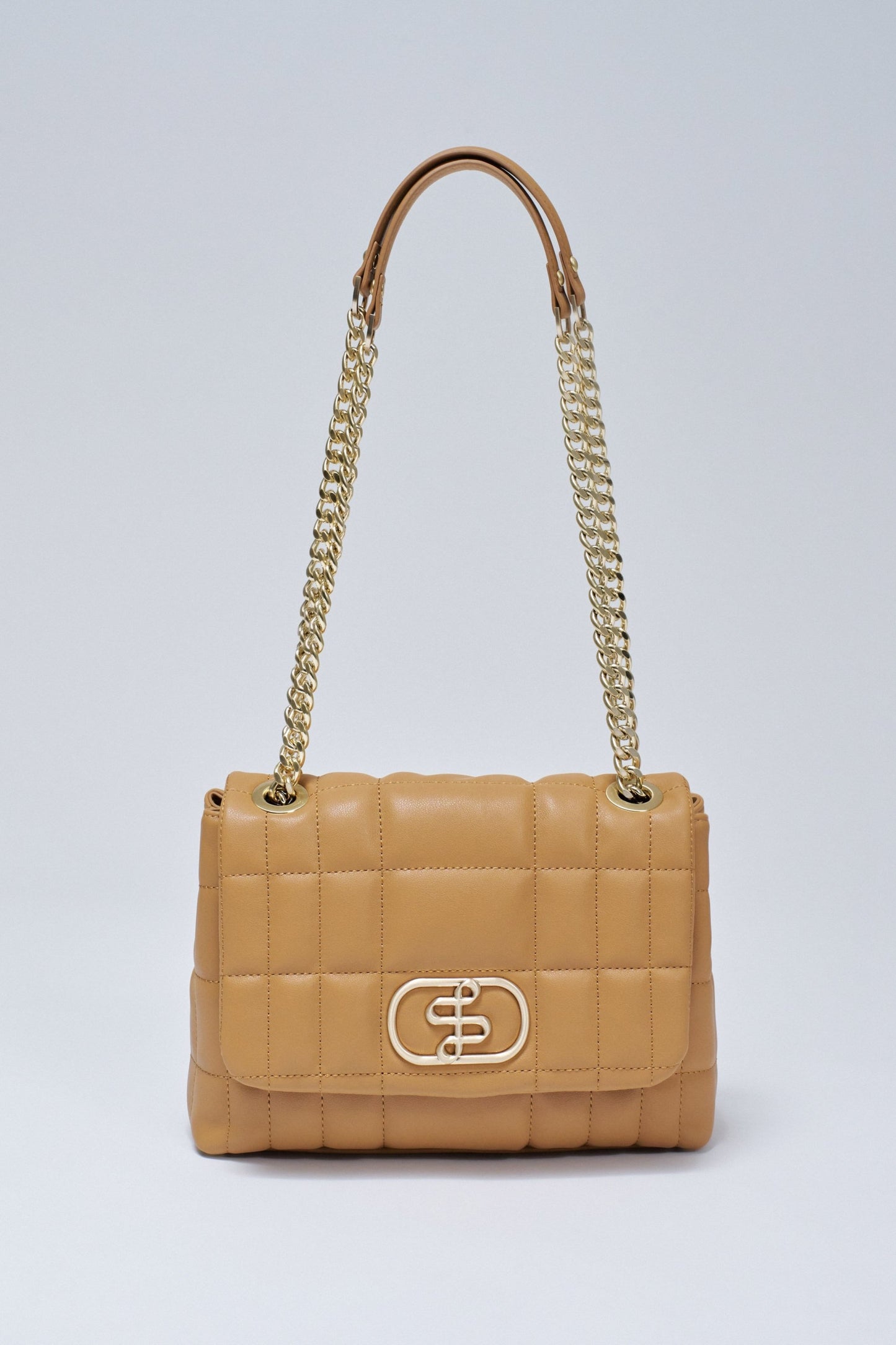 Quilted Faux Leather Shoulder Bag