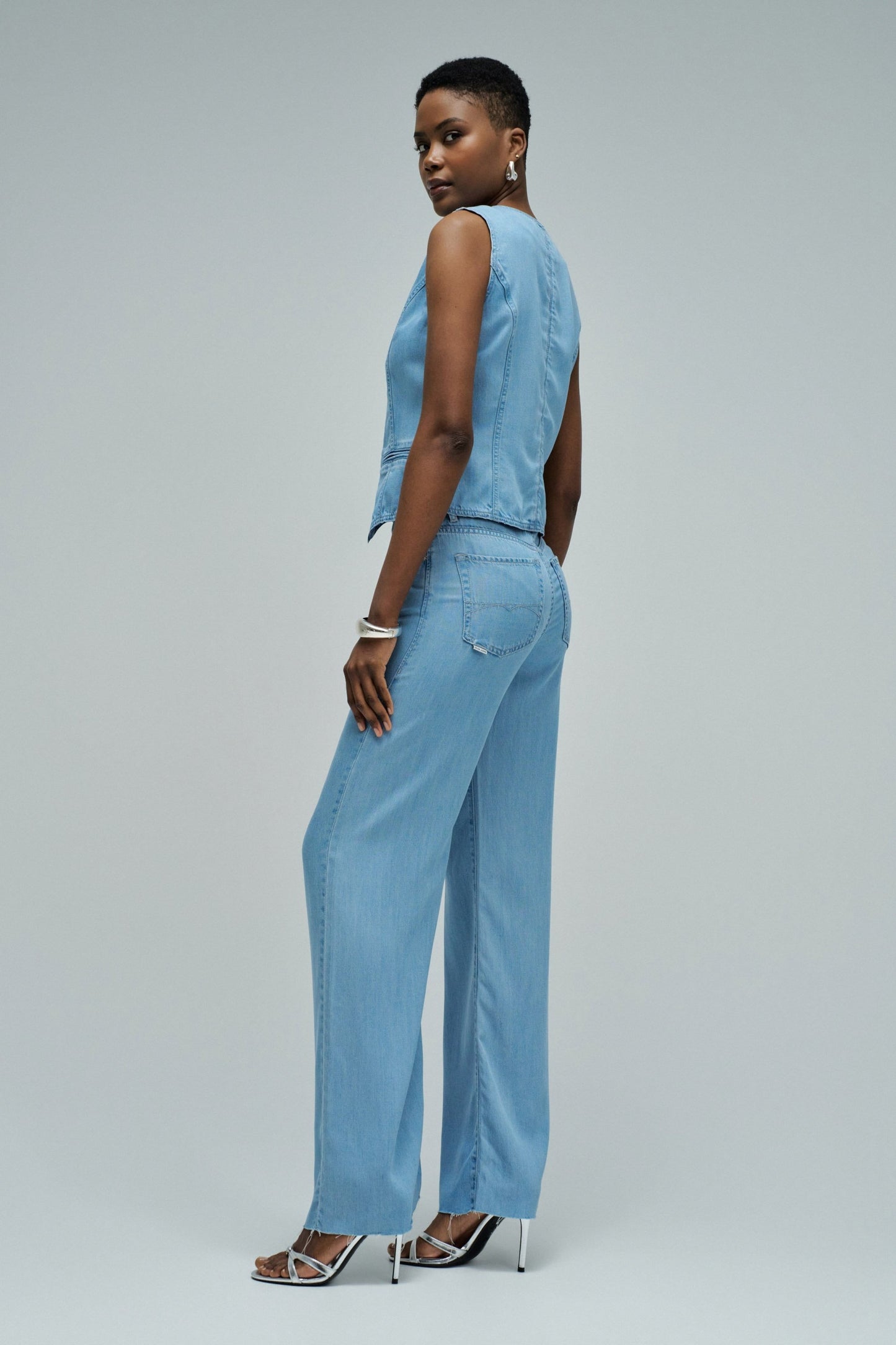 Salsa Jeans Light Denim Waistcoat