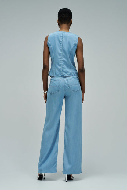 Salsa Jeans Light Denim Waistcoat