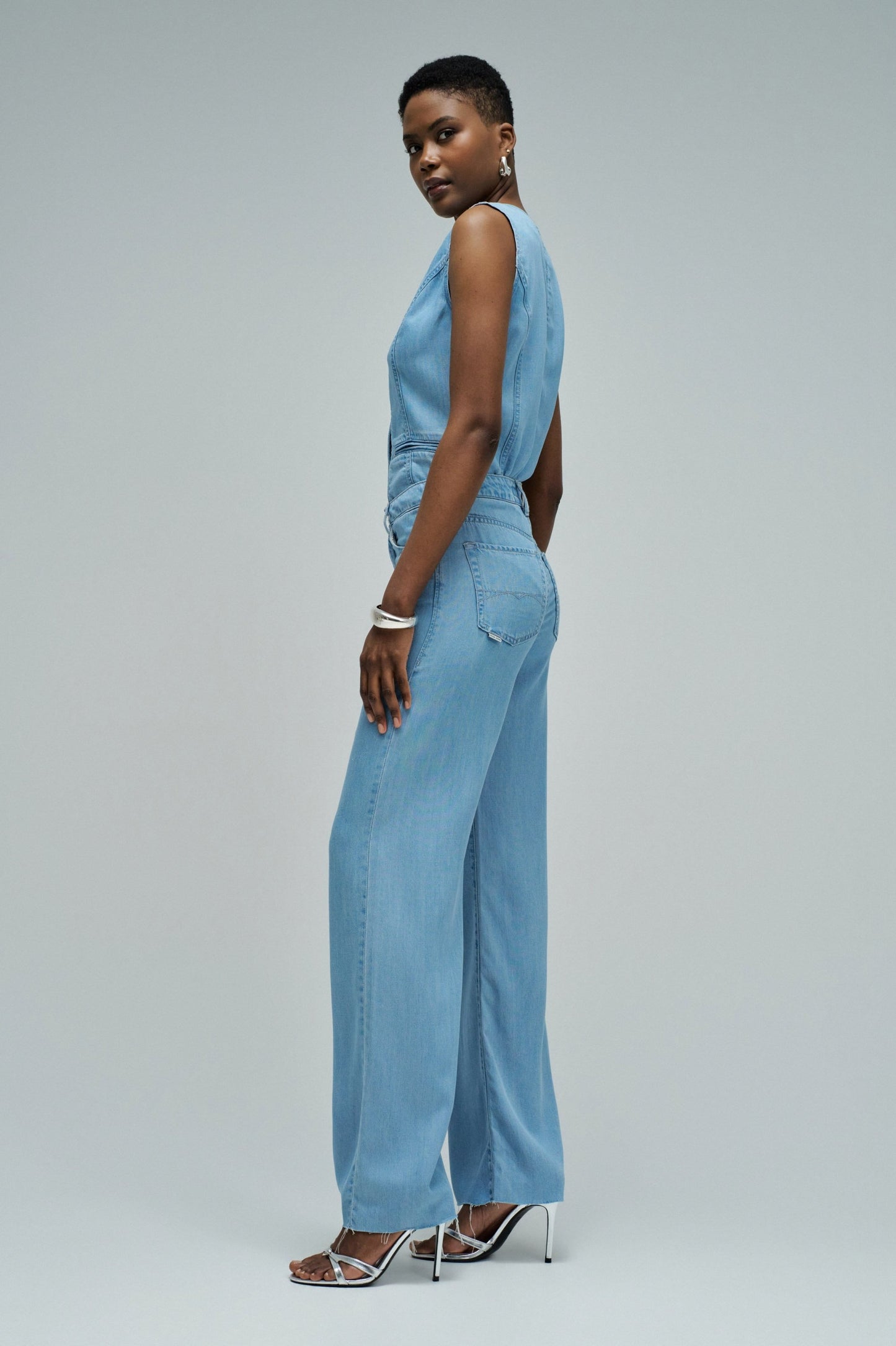 Salsa Jeans Wide Leg Light Denim Jeans
