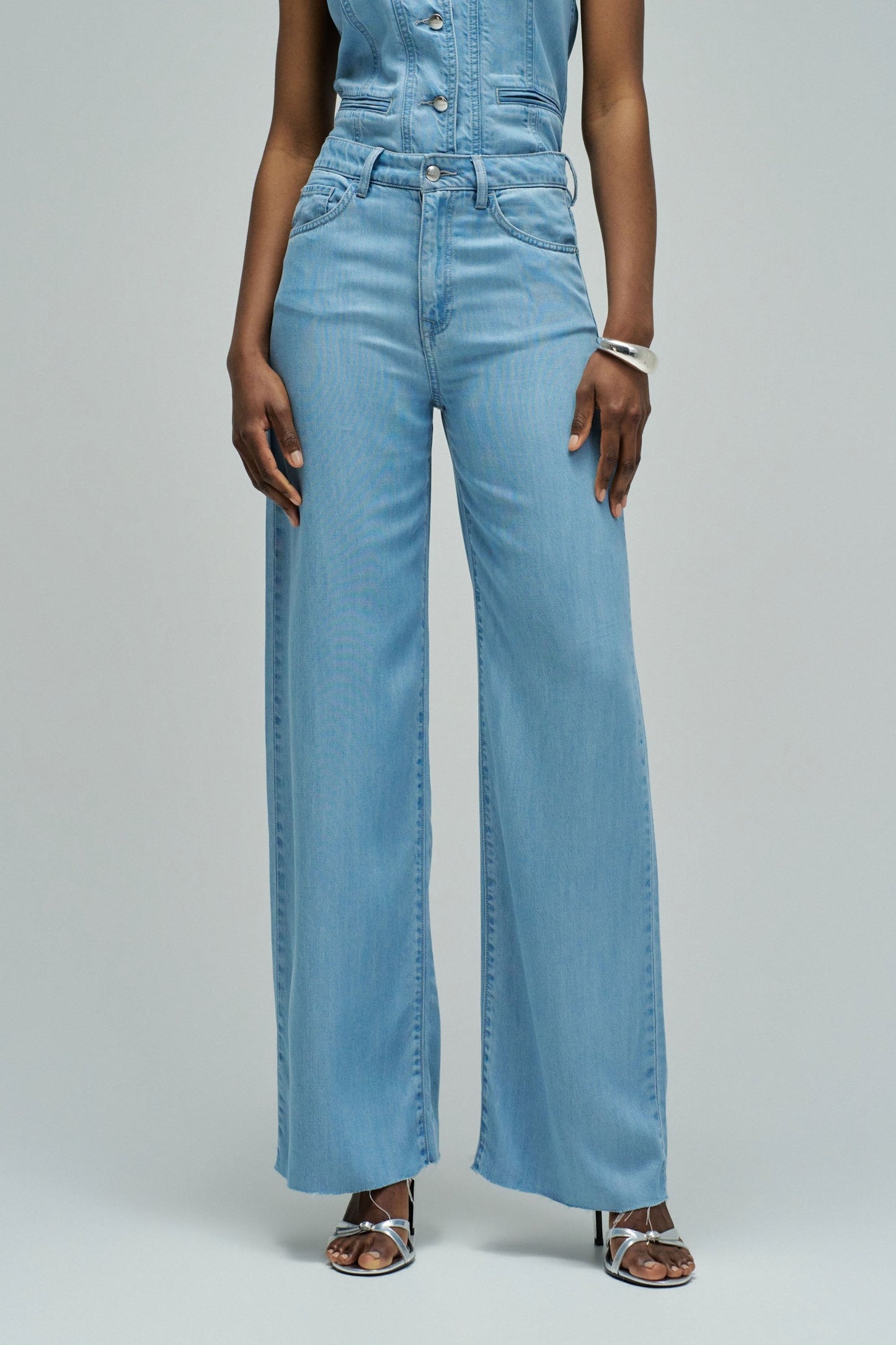 Salsa Jeans Wide Leg Light Denim Jeans