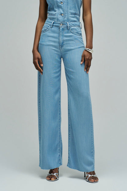 Salsa Jeans Wide Leg Light Denim Jeans