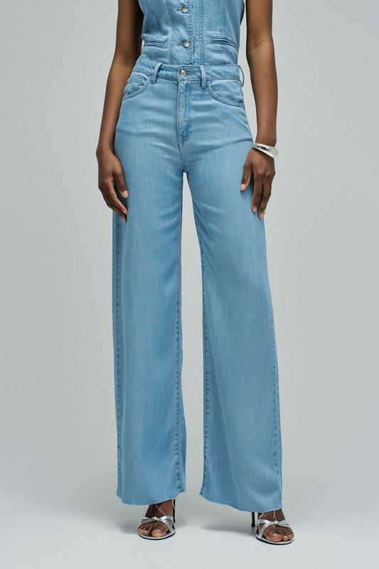 Salsa Jeans Wide Leg Light Denim Jeans