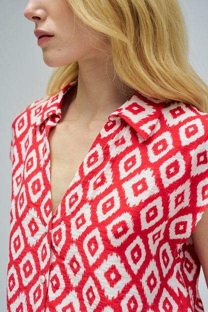 Salsa Jeans Pattern Blouse
