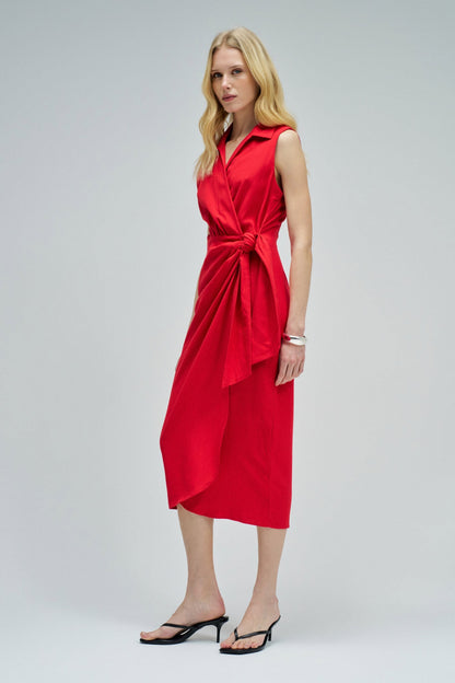 Salsa Jeans Linen Midi Dress