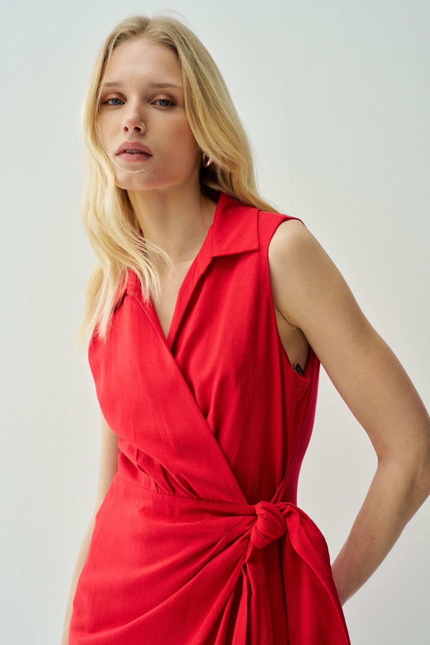 Salsa Jeans Linen Midi Dress