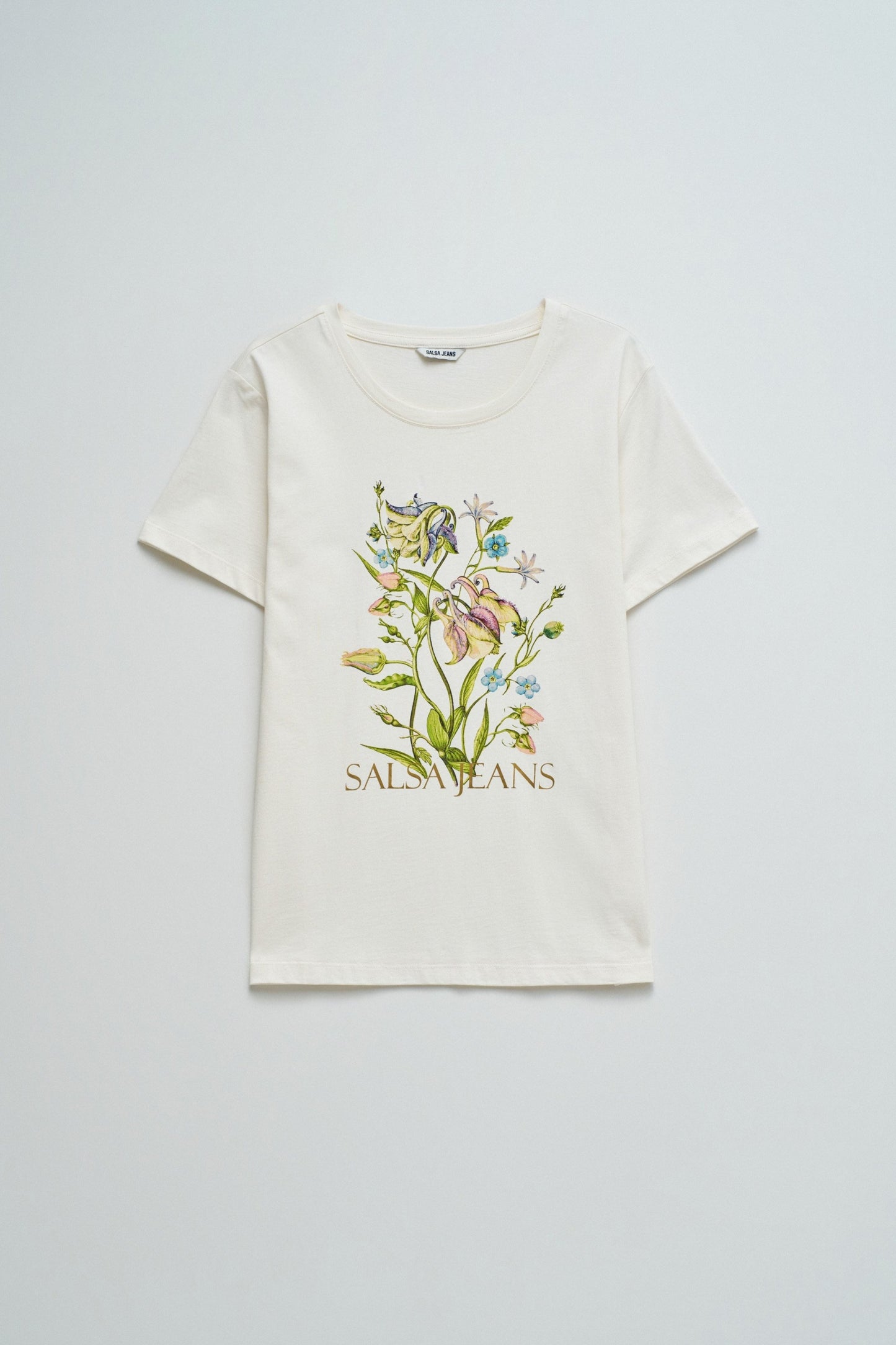 Salsa Jeans Floral Print T-Shirt, White