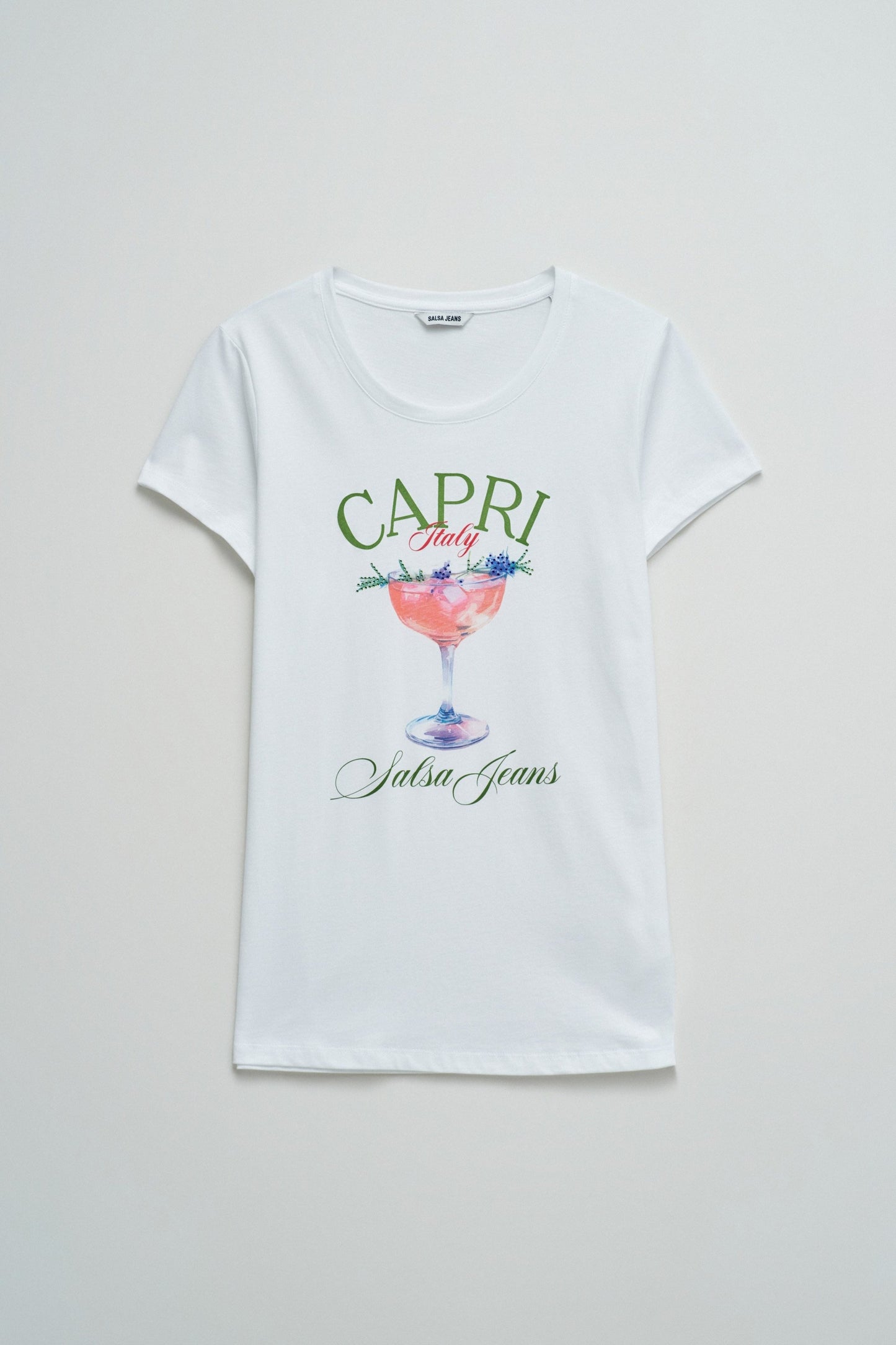 Salsa Jeans Printed T-Shirt Light, White