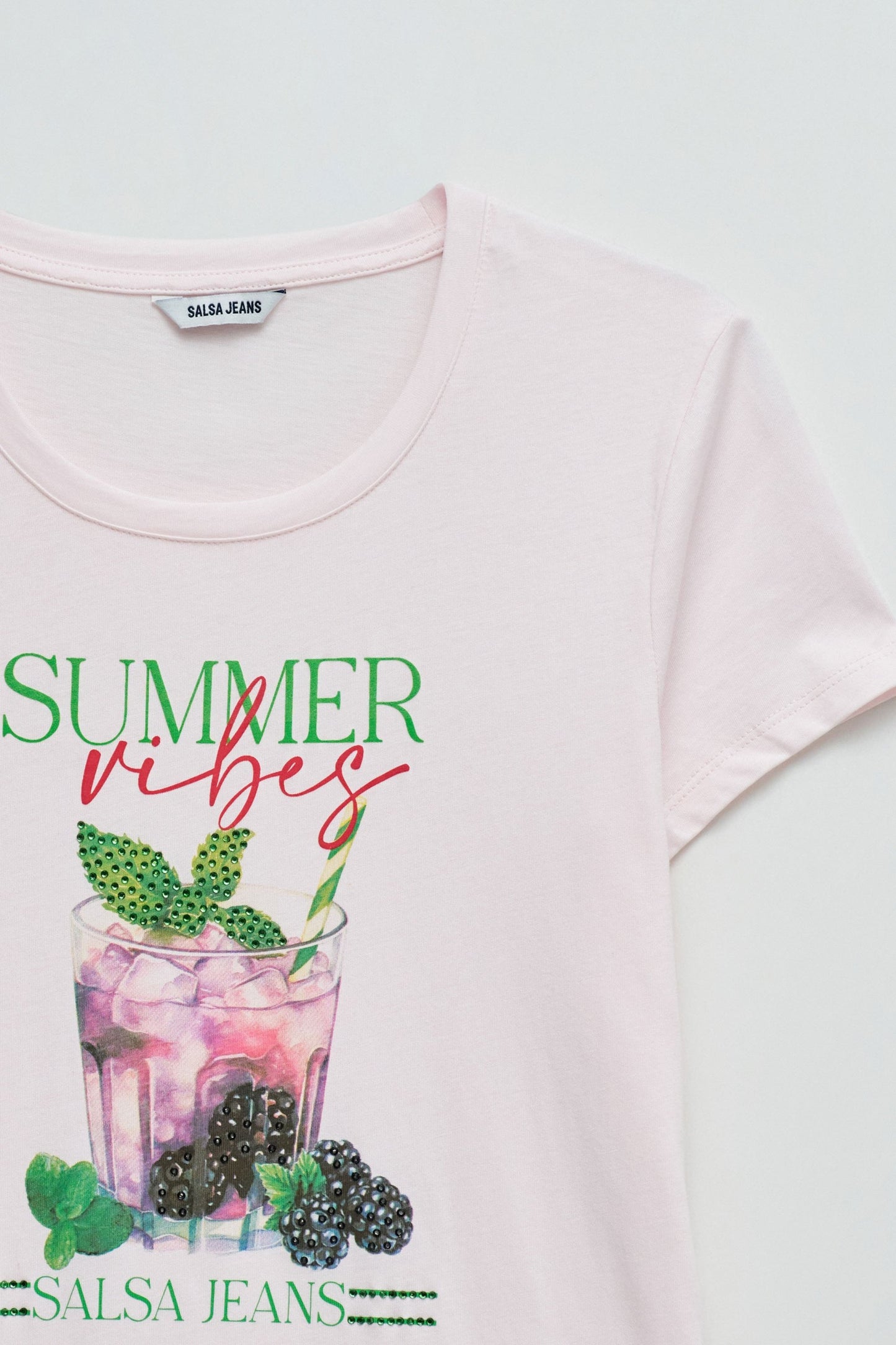 Salsa Jeans Printed T-Shirt Light, Pink