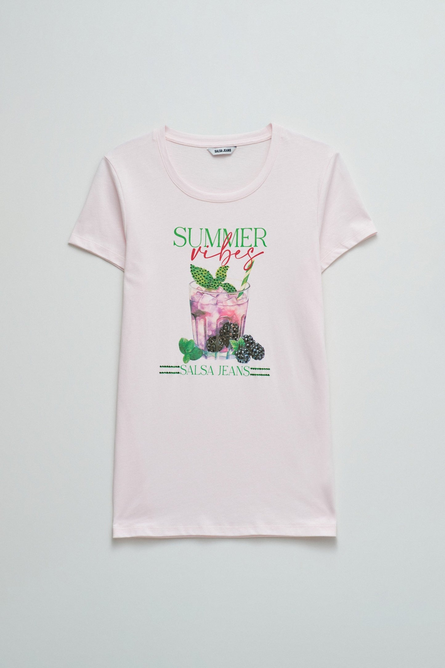 Salsa Jeans Printed T-Shirt Light, Pink