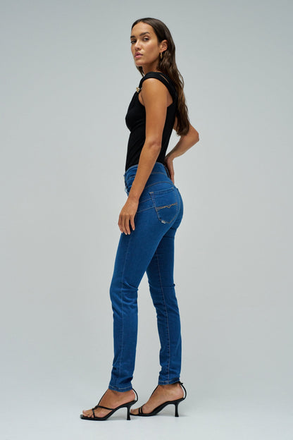 Secret Push In Soft Touch Skinny Jeans, Blue