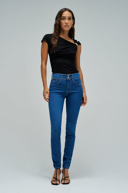 Secret Push In Soft Touch Skinny Jeans, Blue