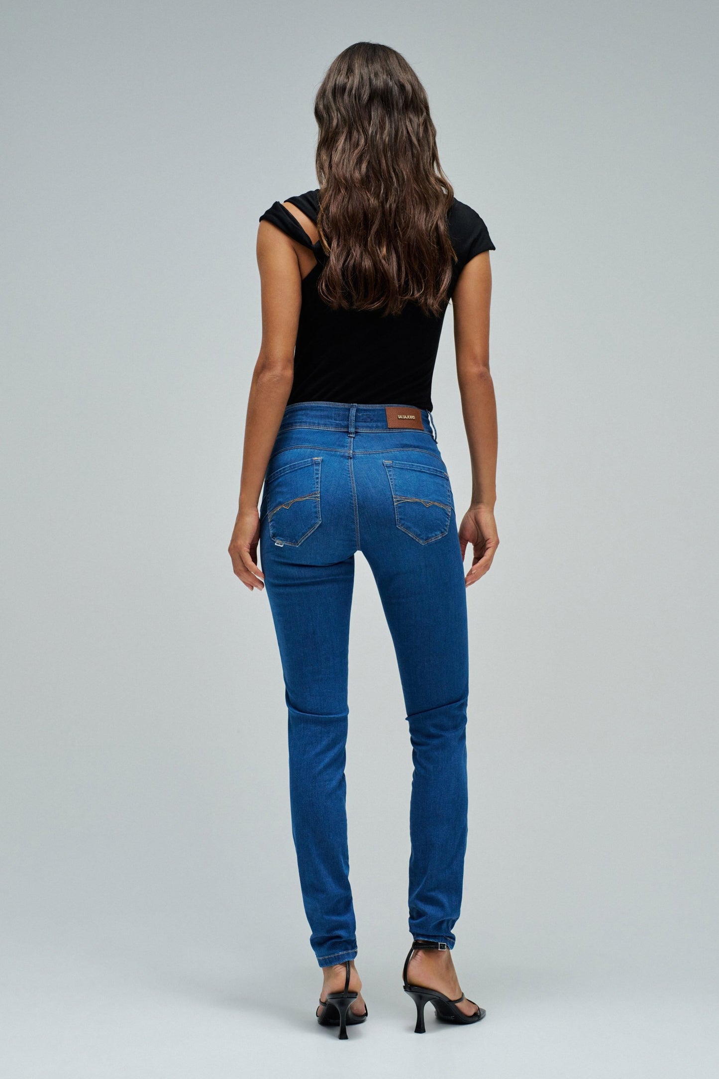 Secret Push In Soft Touch Skinny Jeans, Blue