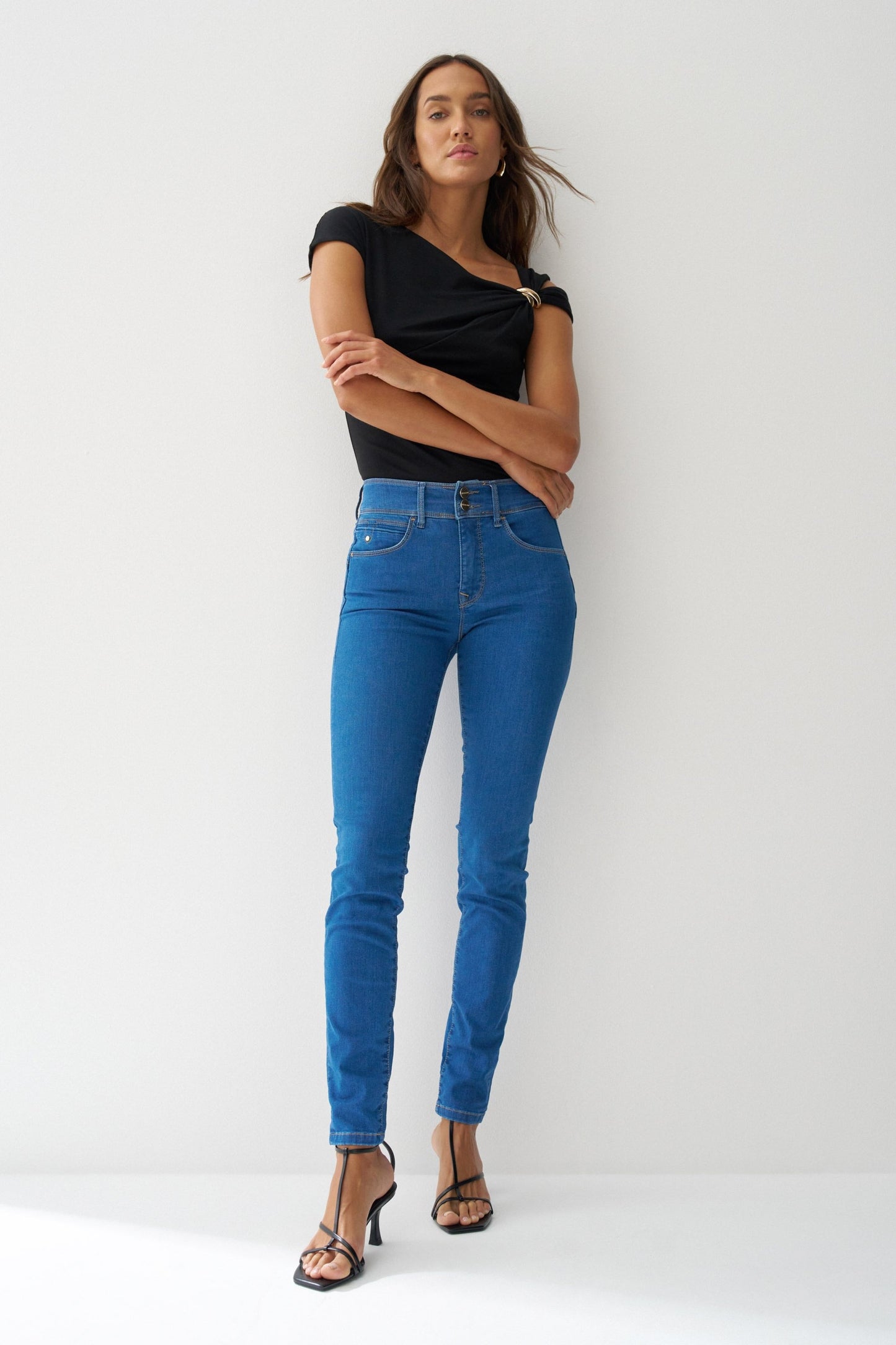 Secret Push In Soft Touch Skinny Jeans, Blue
