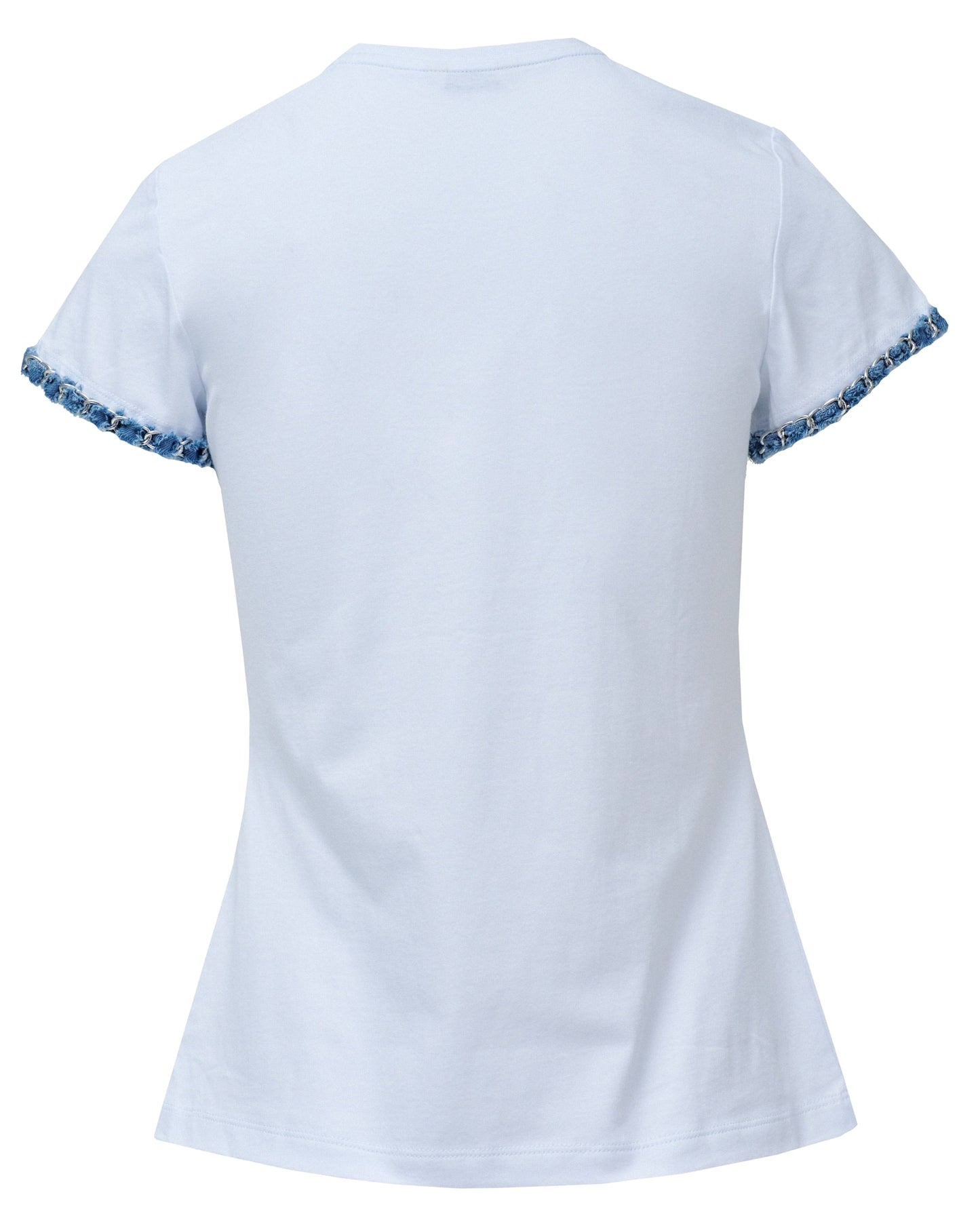 Logo T-Shirt with Denim Detail