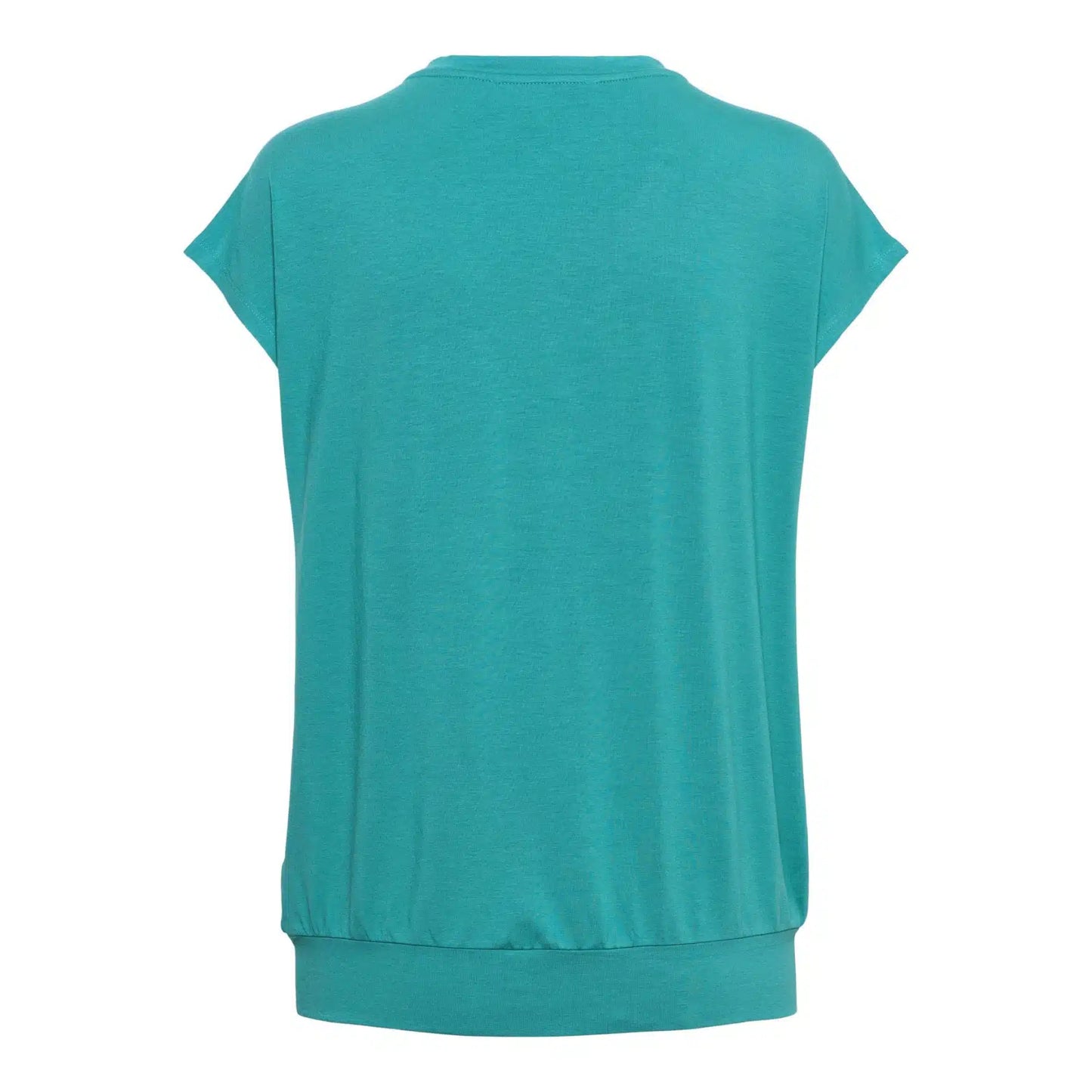 V-neck Jersey Top, Mineral Green