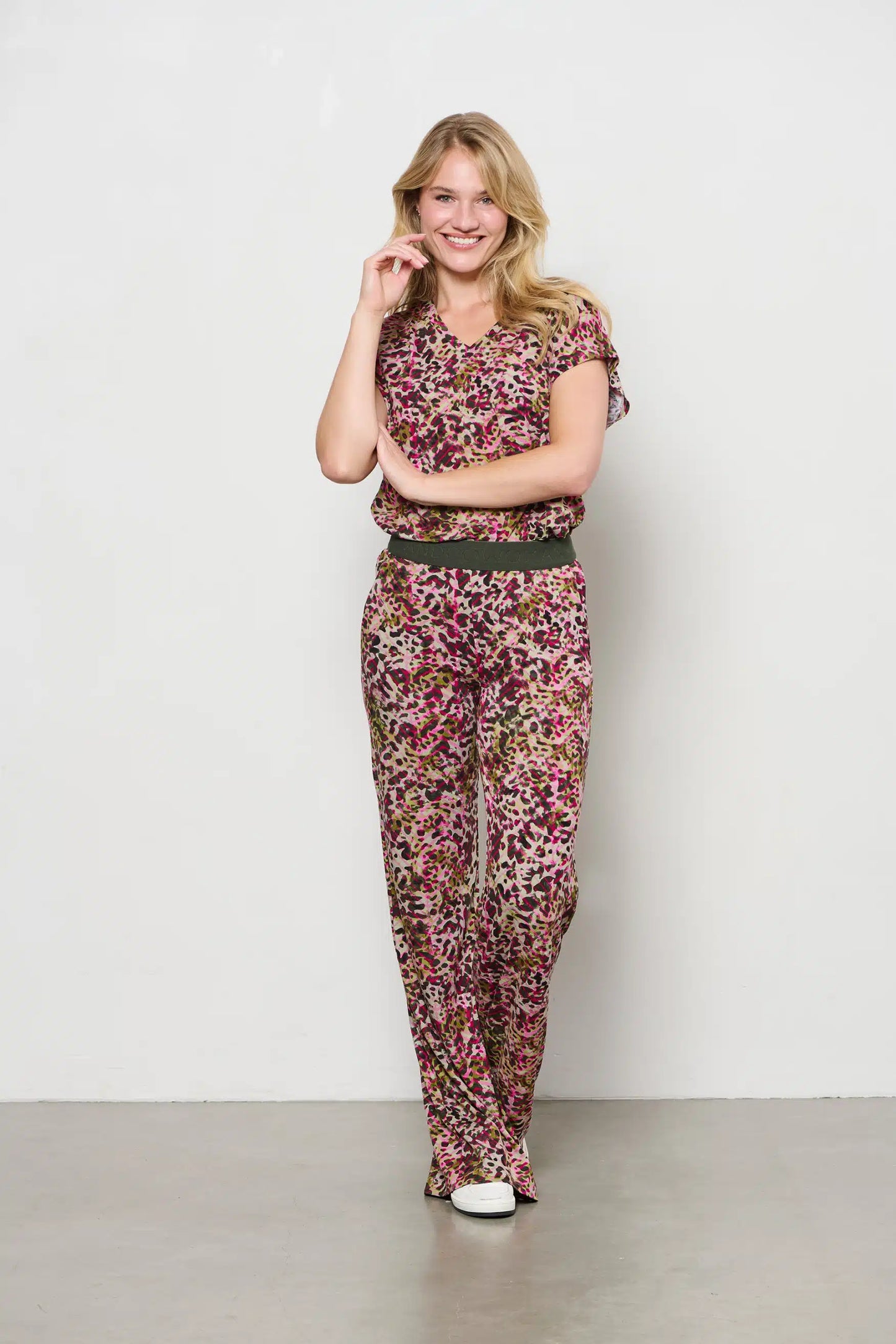 Lucia Animal Print Jersey Top