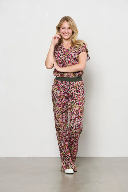 Lucia Animal Print Jersey Top