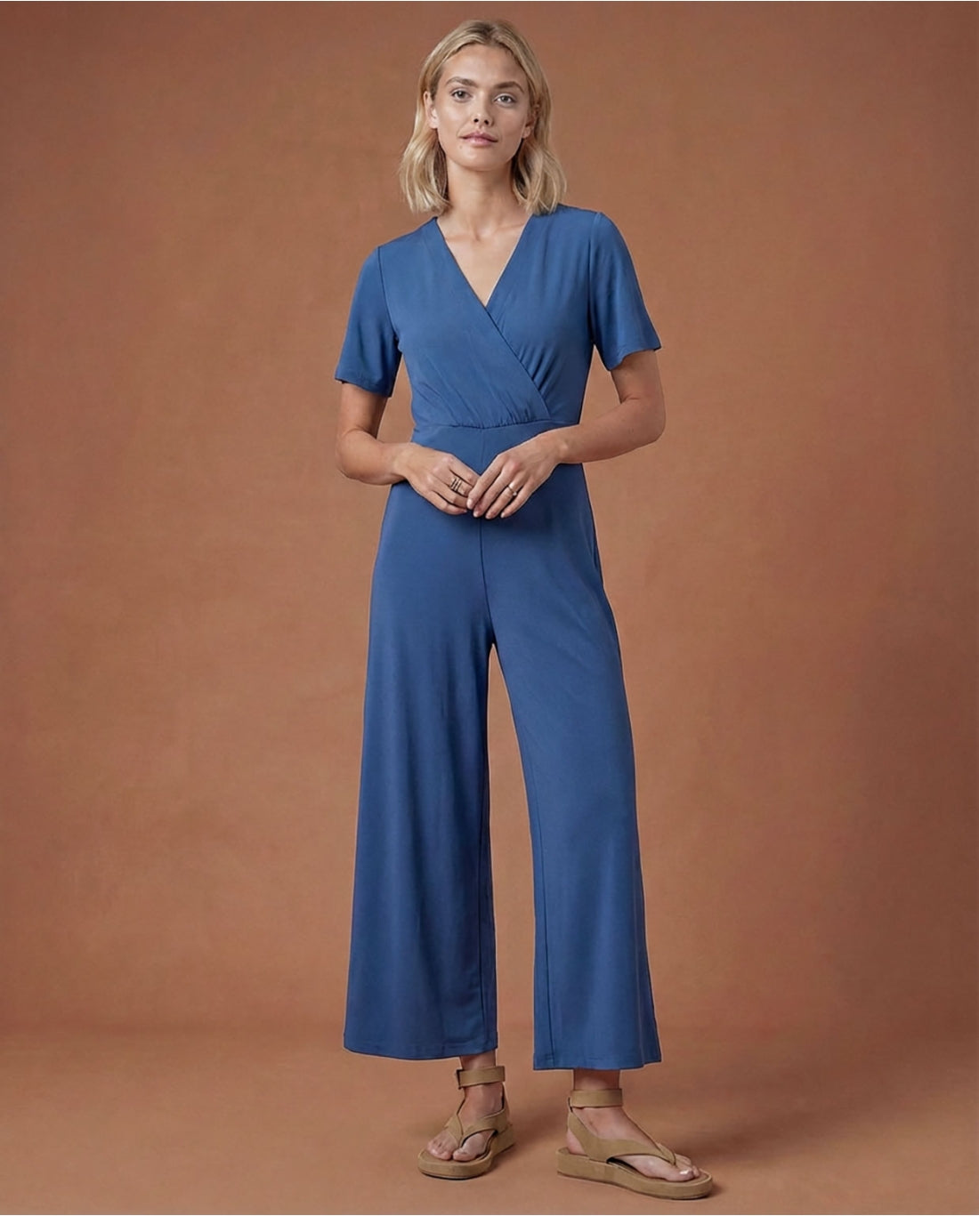 Cross Neck Jumpsuit