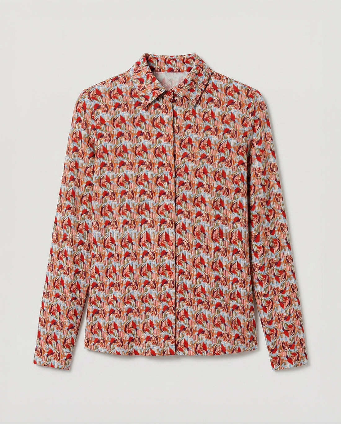 Printed Long Sleeve Shirt,  Multi