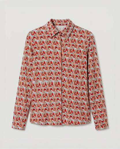Printed Long Sleeve Shirt,  Multi