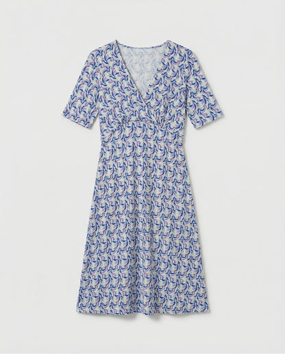 Printed Wrap Dress