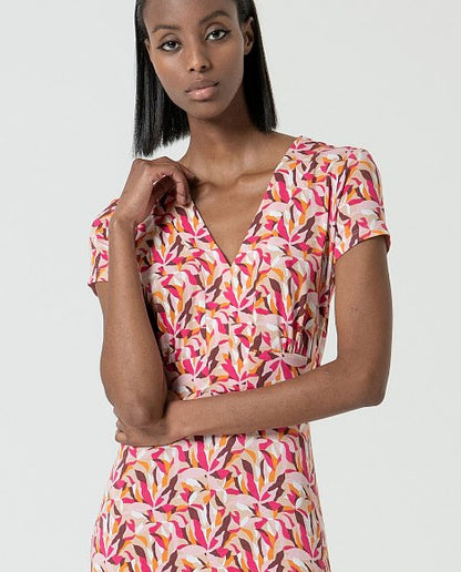 Printed Midi Dress – Multicolour