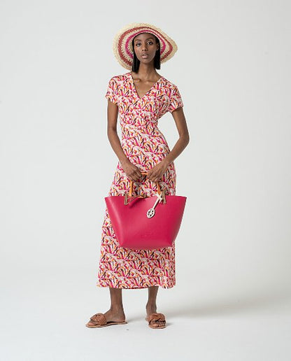 Printed Midi Dress – Multicolour