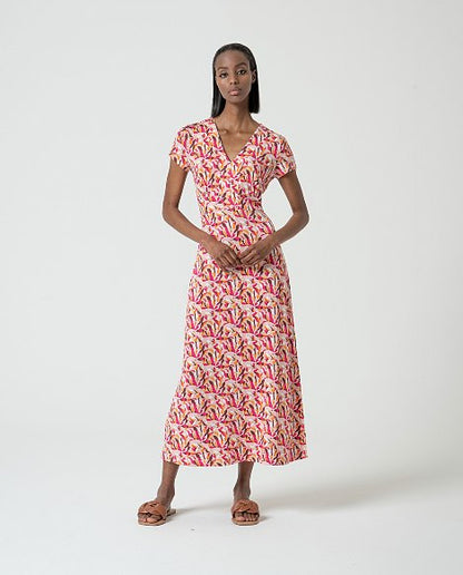 Printed Midi Dress – Multicolour
