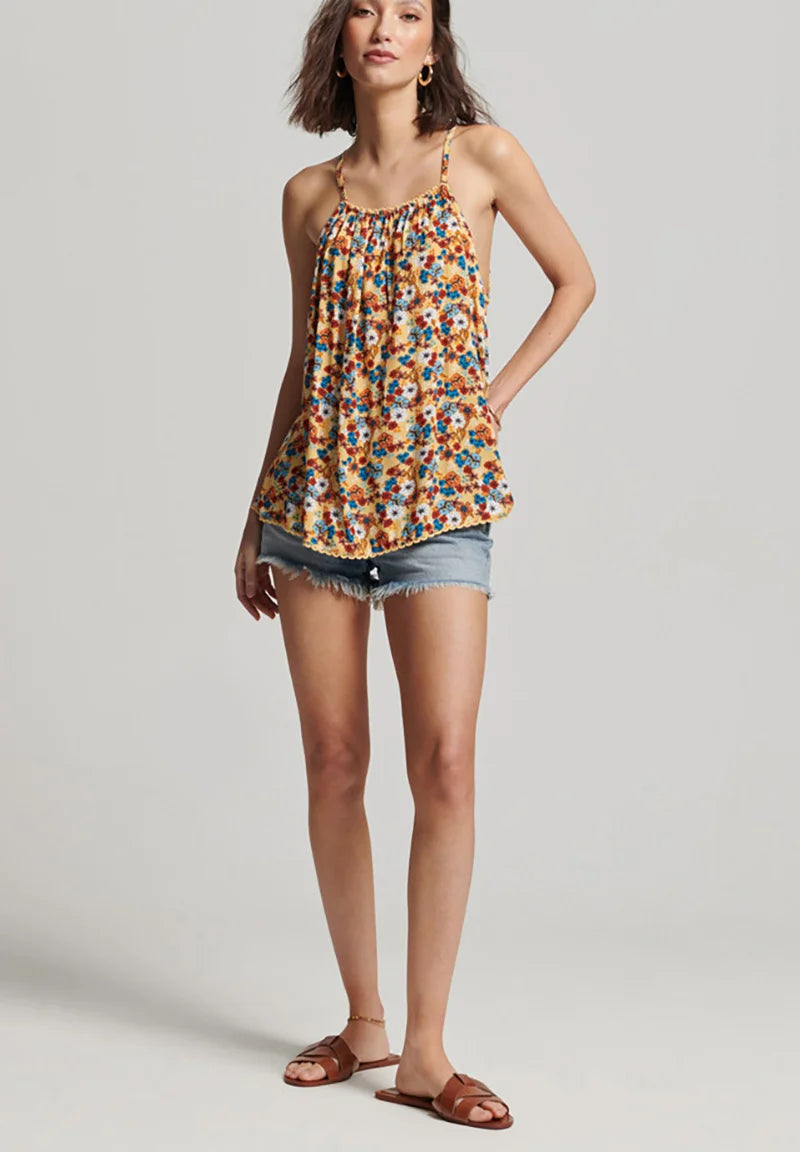 Halter Neck Floral Top