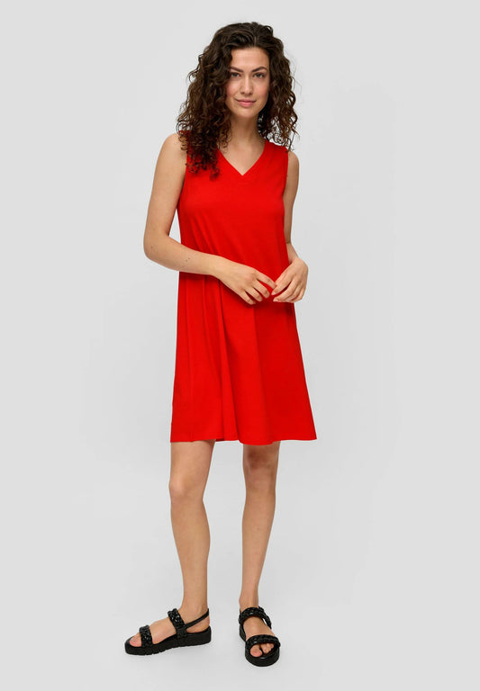 Strappy V-Neck Jersey Midi Dress