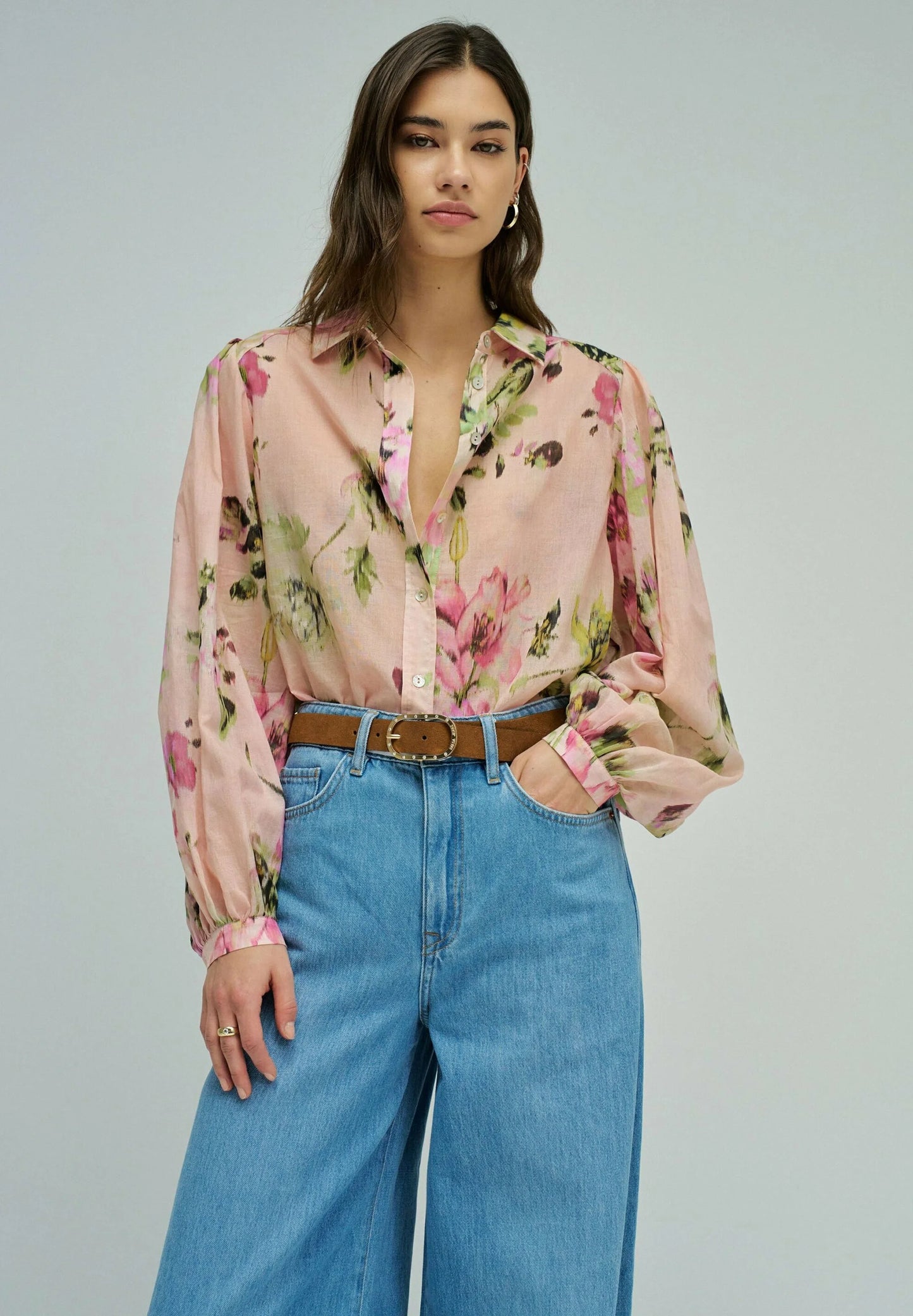 Salsa Jeans Floral Cotton Blouse
