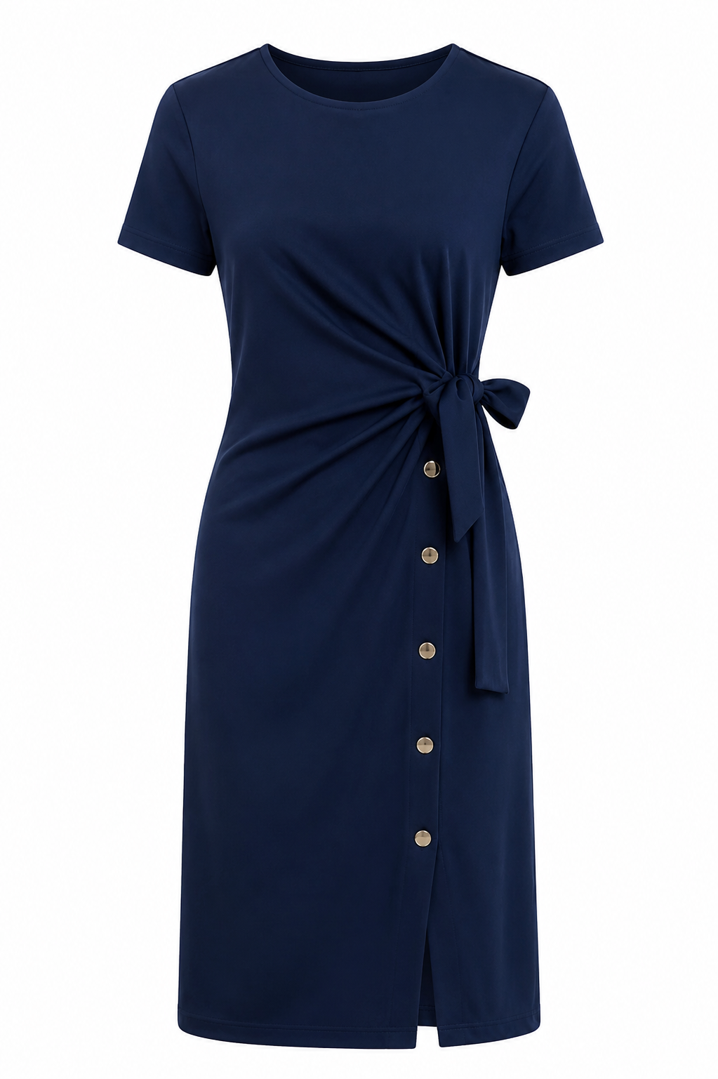 Jersey Dress with Tie Waist