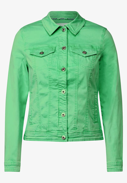 Denim Jacket, Vibrant Green
