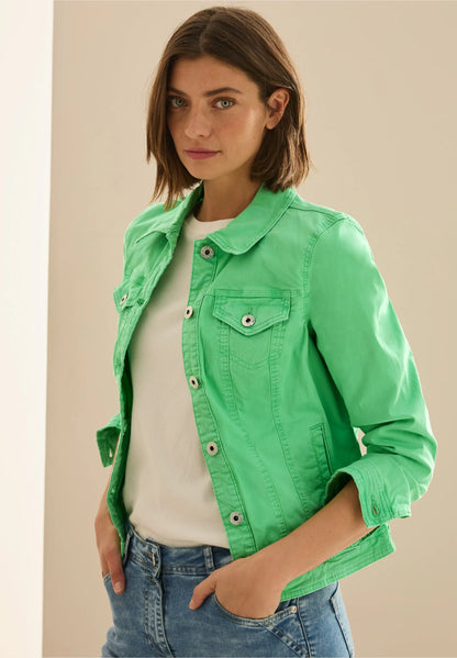 Denim Jacket, Vibrant Green