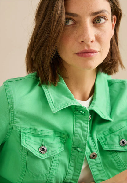 Denim Jacket, Vibrant Green