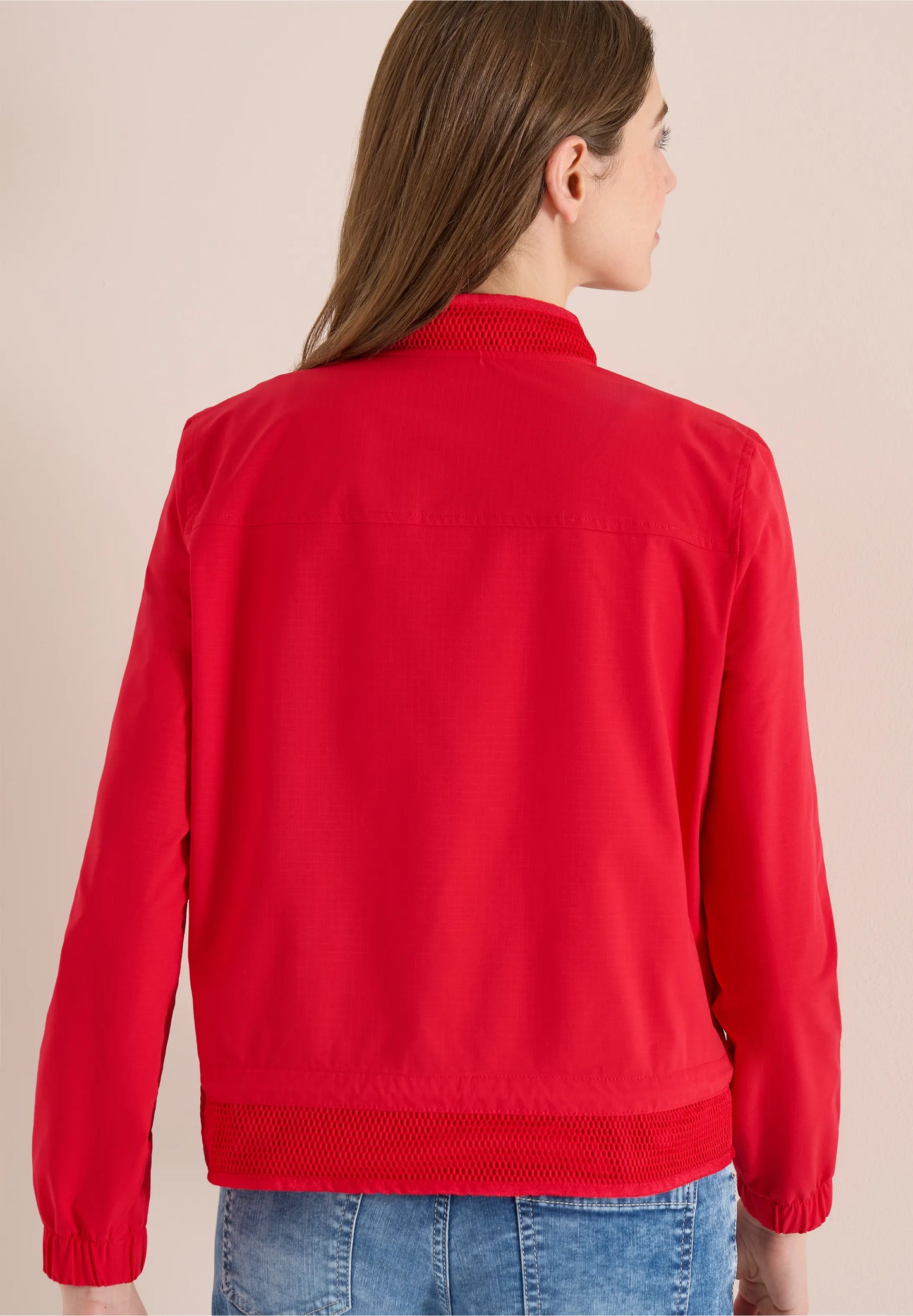 Lightweight Bomber Jacket with Drawstring