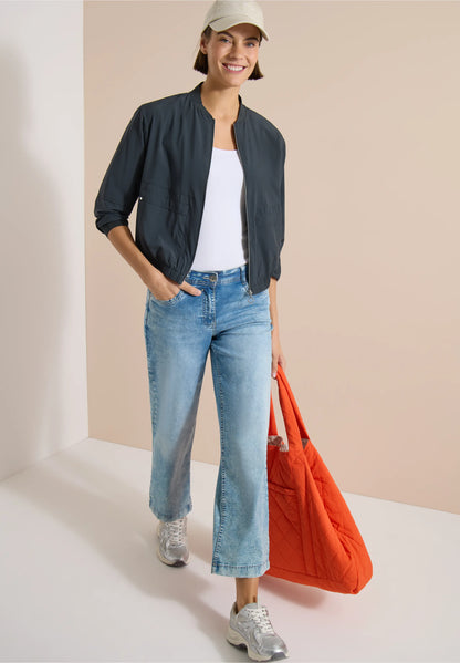 Lightweight Zip-Up Bomber Jacket